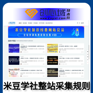 米豆学社整站采集-数据采集火车头提取网盘地址规则！