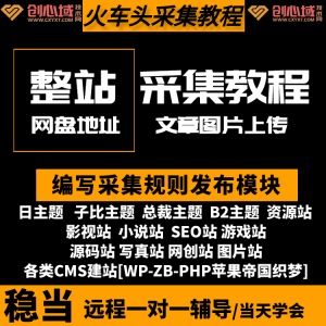 火车头采集教程-采集规则编写发布模块开发插件开发下载链接提取